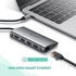 UGREEN USB C 8 in 1 Hub Multiport Adapter 3.1 Type C Dock Station with 4K HDMI, SD Card Reader - Grey