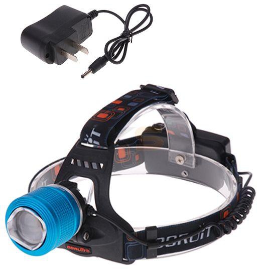 BORUIT LT Cree XM-L T6 Zoomable LED Headlight 1000 Lumens 3 Modes Rechargeable Hinking Light