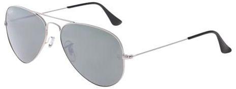 Ray-Ban Men's Aviator Silver Lens Silver Metal Frame Sunglasses