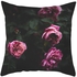 1PCS Rose Printed Pillow Cushion Cover Flower Leaf Pattern Decorative Pillow Case Sofa Seat Home Decor Peach skin velvet