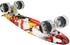 Pany 2206D Skateboard With PU Flash Wheels & CarryBag & Tool-WhiteRedCross