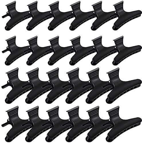 ELECDON Black Butterfly Hair Clips, Clamps Claws Pro Salon Hair Clips For  Cutting, Styling, Coloring Hair styling Clips Butterfly Clips Hair  Accessories For Women (12 PCS 8 CM, 12 PCS 10 CM)