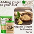 Bliss of Earth Certified Organic Dried Ginger Powder for Tea, Pure Antioxidant Super Food, 500GM