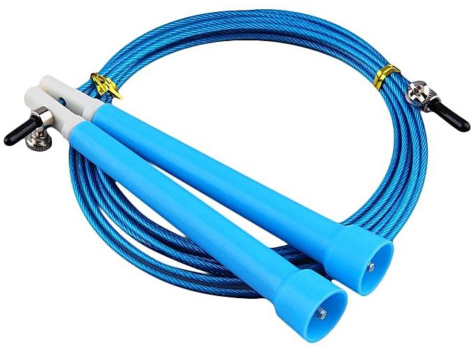 Cable Steel Jump Skipping Jumping Speed Fitness Rope Cross Fit MMA Boxing