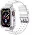 Green TPU Ultra Transparent Band With Case For Apple Watch 38-40mm Clear