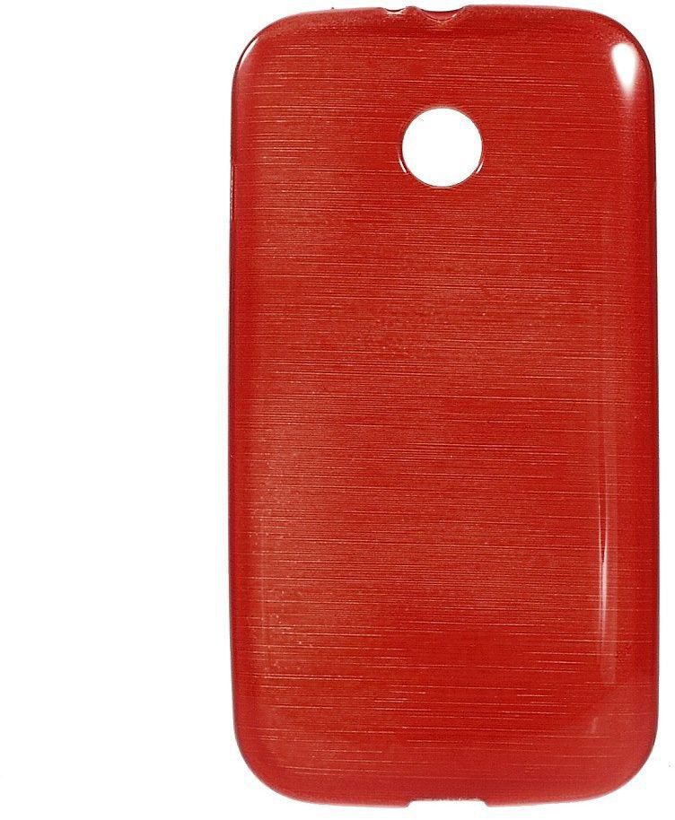 Ozone Glossy Outer Brushed Inner Red Shell Case for Motorola Moto E