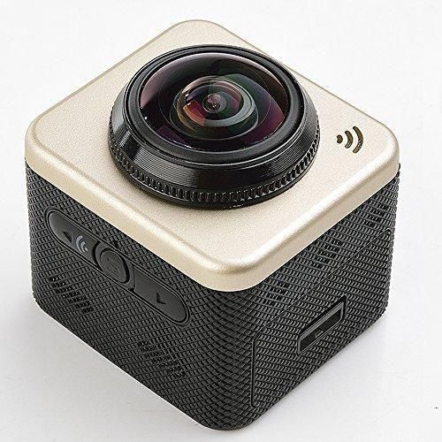 Panoroma Camera Waterproof Mini 360 Degree with Wi-Fi in Gold