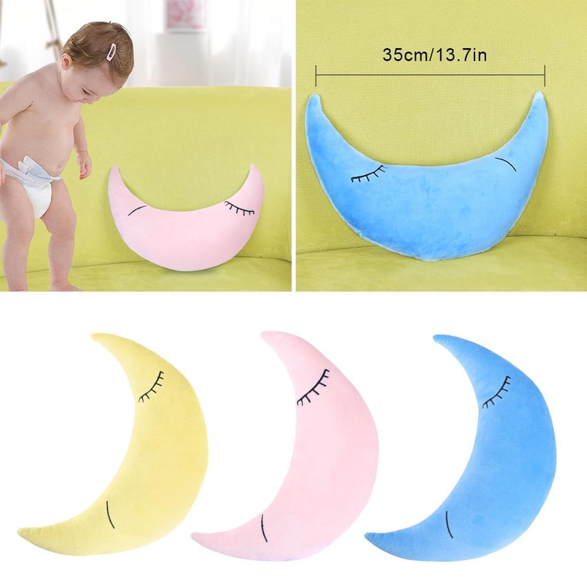 1PC Ins Baby's Moon Pillow To Appease The Big Pillow Children's Room Decoration Shooting Props Toys