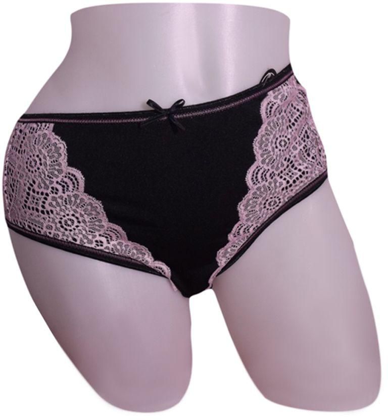 Panty 1106 For Women - Black And Pink, Small