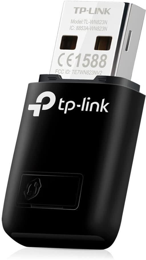 Tp-Link Tl-Wn823N N300 Mini USB Wireless Wifi Network Adapter For PC, Ideal For Raspberry Pi,Black