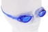 DZ-1600 نظارة سباحة مضادة للضباب مع سدادات أذن ، أزرق