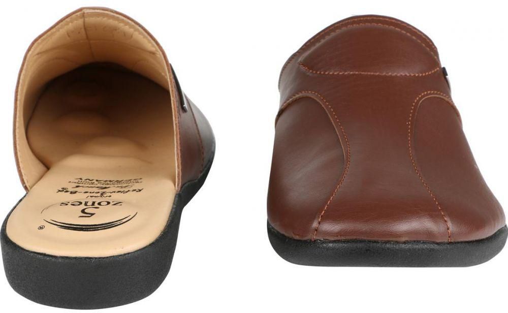 medical Slippers  Women Brown by Dr. Mauch ، Size 38 ، Leather