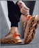 Men's Lace-Up Running Shoes Brown