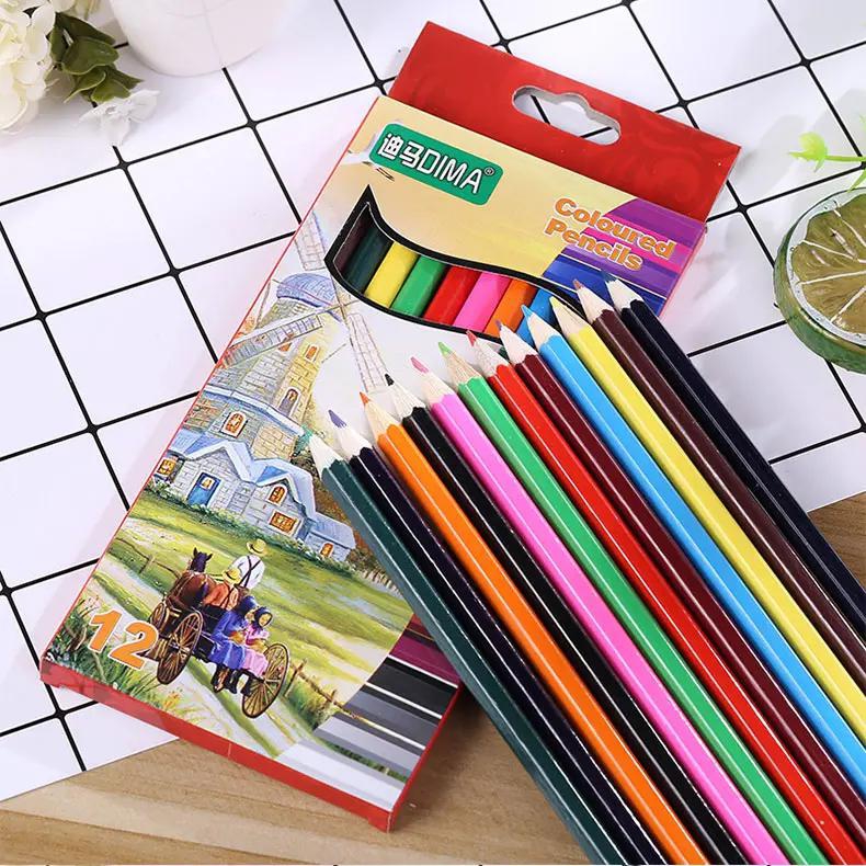 2021 hot 12 color wooden color pencil set