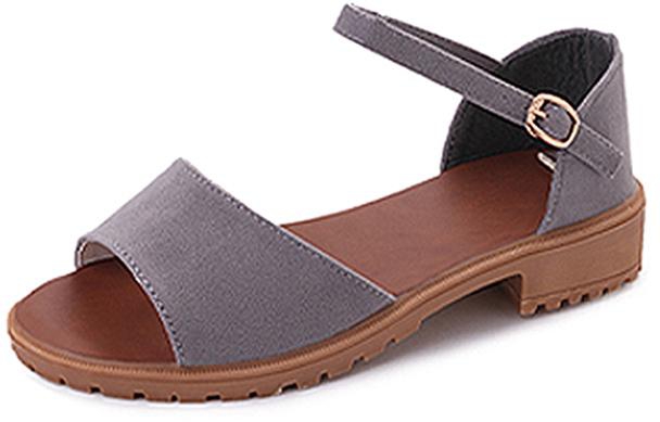 Kime Emelina Buckle Open Toe Sandals SH32425 - 5 Sizes (3 Colors)