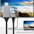 eTECH USB C to HDMI Cable 2M, USB 3.1 Type C Thunderbolt 3 to HDMI 4K 60Hz UHD Adapter Aluminum Shell Converter Compatible With MacBook Pro M2/2022 & Galaxy S22/S22+ & Chrome-Book/Envy 13/Huawei/P50.
