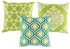 Modern Flowery Decorative Throw Pillow Cover- Green
