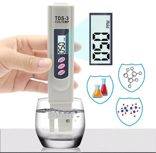 TDS Tester, 0-999 ppm Measurement Range, 1 ppm Increments, 2% Readout –