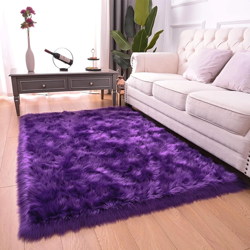 Beautiful Fluffy Carpet - Purple