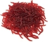 25pcs Worms Red Artificial Fishing