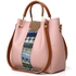 4 In 1 Women Bag Crossbody Bag Handbag Underarm Bag Ladies Sling Purse Tote Hobo Bag Female Messenger Shoulder Bag Wallet Satchel - Pink