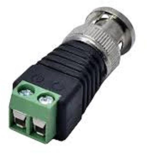 BNC male to DC power plug connector for cctv camera system