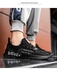 Fashion Lace Up Sneakers Men's Shoes-Black