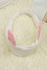 Cat Ear Headband White/Pink