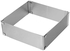 Generic - Adjustable 16-30 Stainless Steel Cake Mousse Mould Baking Square Form Ring Home