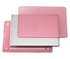 غطاء حماية صلب للابتوب أبل ماك بوك برو مقاس 13 بوصة (2016) (A17 مع خاصية اللمس/A1708 بدون خاصية اللمس) وردي