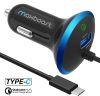 Maxboost Car Charger USB-C Type-C 3.1 35W with Quick Charge 2.0 Technology Black