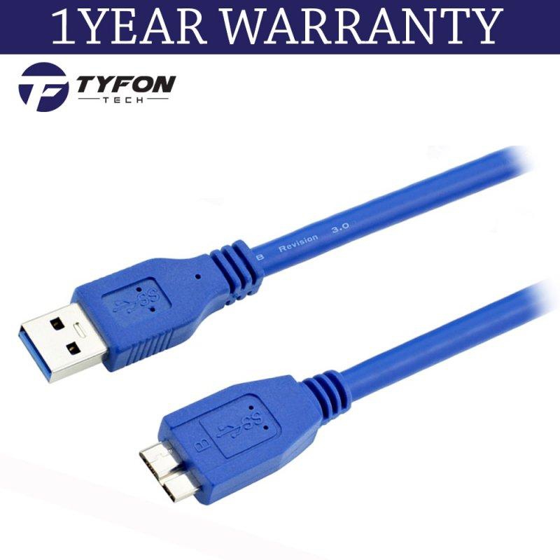 Tyfontech USB 3.0 A to Micro B Cable for External Hard Drive 50cm (Blue)