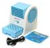 Mini Fan Air Conditioning Summer Cooling With USB Plug Blue