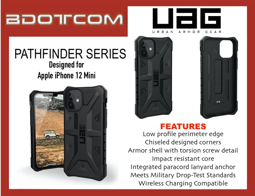 Original UAG Pathfinder Series Protective Cover Case for Apple iPhone 12 Mini