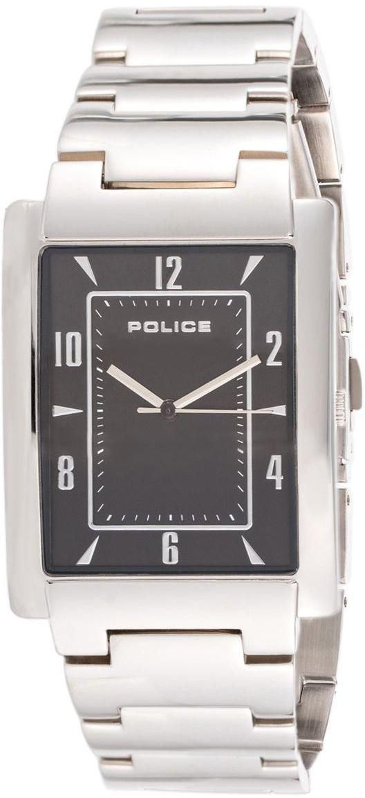 Police Dignity Men's Black Dial Stainless Steel Band Watch - P10231MS-02MA