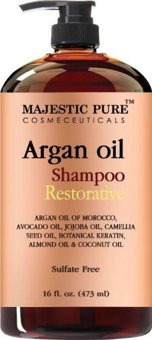 Argan Oil Shampoo from Majestic Pure Offers Vitamin Enriched Gentle Hair Restoration Formula for Daily Use