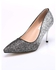 Sunshine High Heel Pointed Toe Pumps Womens Shoes Gradient Sequined Bride Shoes-Silver