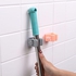 Adhesive Wall Mounted Mop & Broom Holder Kitchen Bathroom (White) 1PCS