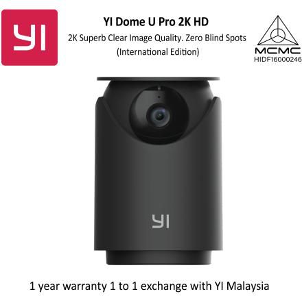 YI Camera 2K Dome U Pro /3MP Wifi CCTV 360° IP Security Surveillance