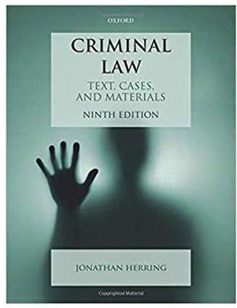 Criminal Law. Paperback English by Herring - 2005