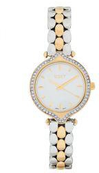 Ecstacy Silver Analog Dial Watch For Women E7517-TBTS