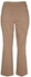 Fashion Toffee Flared Leg Pull On Classic Pants