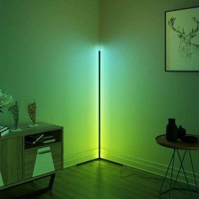 مصباح الأرضية متغير اللون RGB ، مصابيح أرضية حديثة LED مع جهاز تحكم عن بعد
