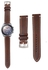 Genuine Leather Replacement Band for Samsung Galaxy Watch3 41mm Dark Brown