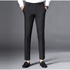 Men Suit Plain Material Straight Cut Trouser- Black