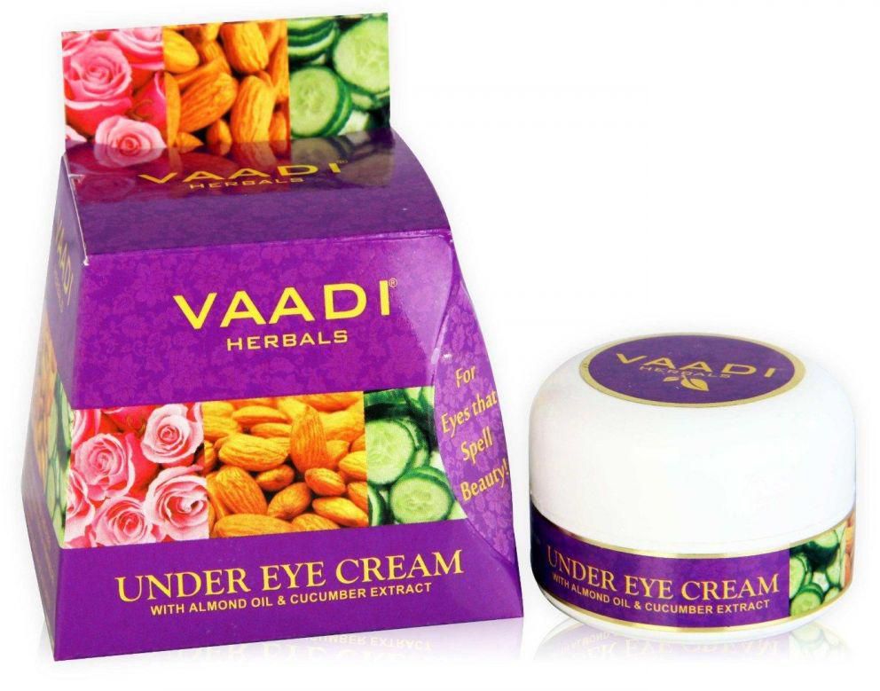 Vaadi Herbals Under Eye Cream Almond Oil and Cucumber Extract 30g