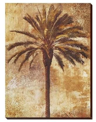 Decorative Wall Painting With Frame Brown/Beige 20x30centimeter