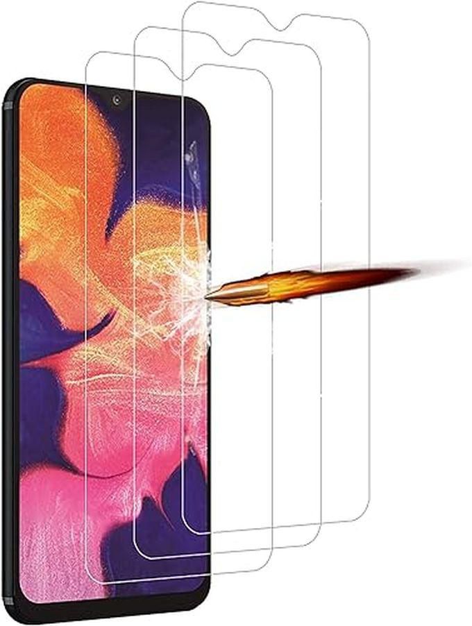 For Samsung Galaxy A10 Tempered Glass Screen Protector, [Pack of 3] Fingerprint Sensor Compatible - HD Clear - 9H Hardness - Case Friendly - HD Screen Protector for Samsung Galaxy A10
