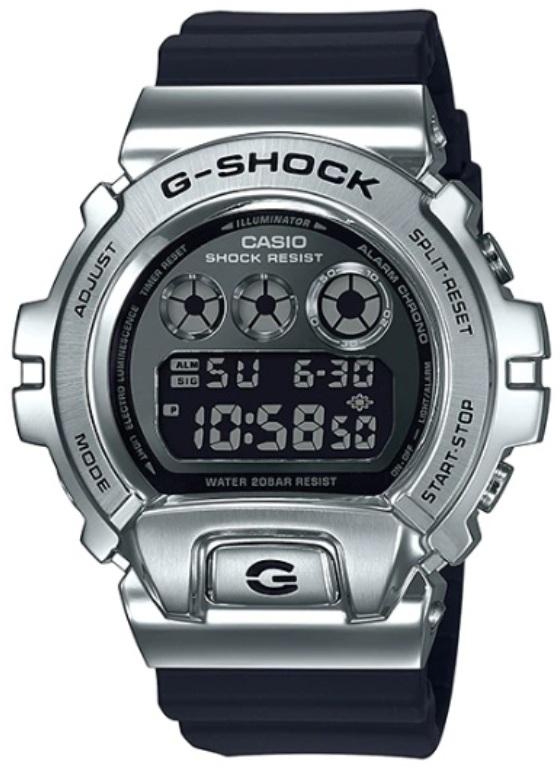 Casio G-Shock Metal Digital Watch Covered Bezel GM-6900-1ER Standard