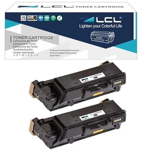 LCL Compatible Toner Cartridge Replacement for Xerox WorkCentre 3335 3345 Phaser 3330 8500 Pages 106R03620 106R03621 106R03622 WorkCentre 3335 3345 3345VDNi 3330DNi 3335DNi 3345DNi (2-Pack Black)